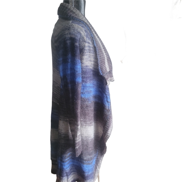 Element Eden Blue and Grey Open Front Cardigan M - Picture 3 of 6